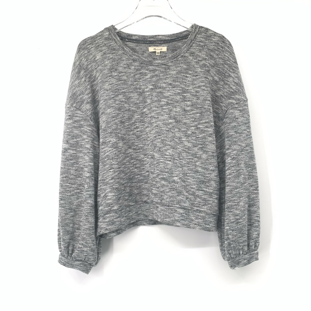Madewell Balloon Sleeved Gray Sweater Size XL